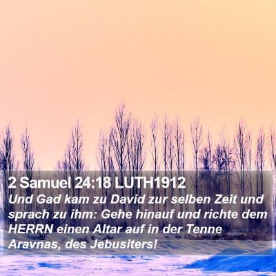 2 Samuel 24:18 LUTH1912 Bible Verse Image