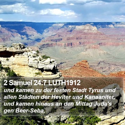 2 Samuel 24:7 LUTH1912 Bible Verse Image