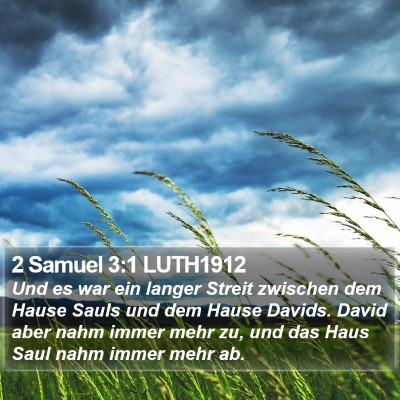 2 Samuel 3:1 LUTH1912 Bible Verse Image