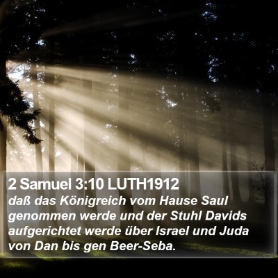 2 Samuel 3:10 LUTH1912 Bible Verse Image