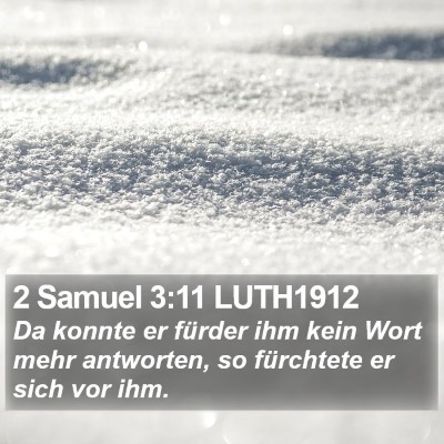 2 Samuel 3:11 LUTH1912 Bible Verse Image