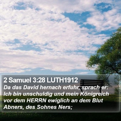 2 Samuel 3:28 LUTH1912 Bible Verse Image
