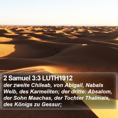 2 Samuel 3:3 LUTH1912 Bible Verse Image