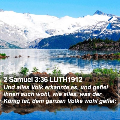 2 Samuel 3:36 LUTH1912 Bible Verse Image