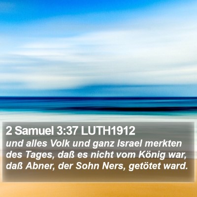 2 Samuel 3:37 LUTH1912 Bible Verse Image