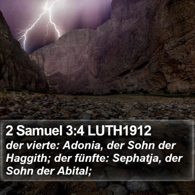 2 Samuel 3:4 LUTH1912 Bible Verse Image