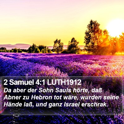 2 Samuel 4:1 LUTH1912 Bible Verse Image