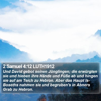 2 Samuel 4:12 LUTH1912 Bible Verse Image