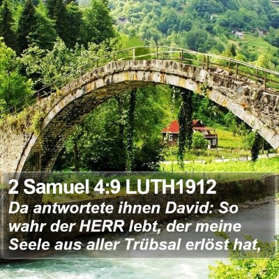2 Samuel 4:9 LUTH1912 Bible Verse Image