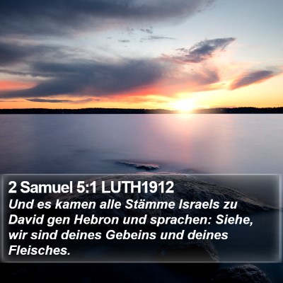 2 Samuel 5:1 LUTH1912 Bible Verse Image