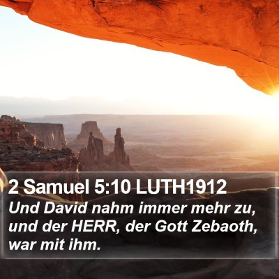 2 Samuel 5:10 LUTH1912 Bible Verse Image