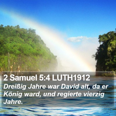 2 Samuel 5:4 LUTH1912 Bible Verse Image