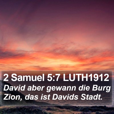 2 Samuel 5:7 LUTH1912 Bible Verse Image
