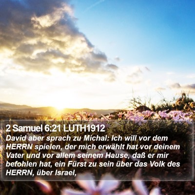 2 Samuel 6:21 LUTH1912 Bible Verse Image