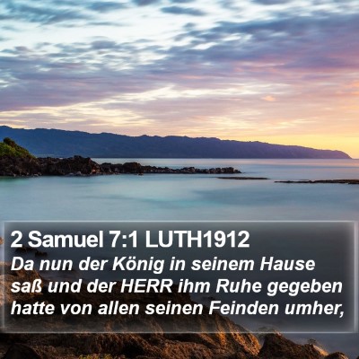 2 Samuel 7:1 LUTH1912 Bible Verse Image