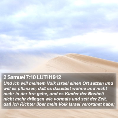 2 Samuel 7:10 LUTH1912 Bible Verse Image