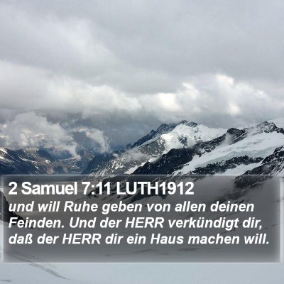 2 Samuel 7:11 LUTH1912 Bible Verse Image