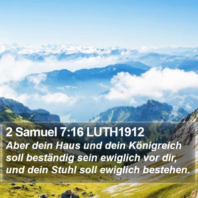 2 Samuel 7:16 LUTH1912 Bible Verse Image