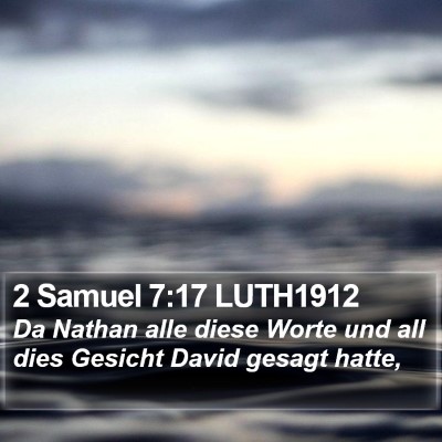 2 Samuel 7:17 LUTH1912 Bible Verse Image