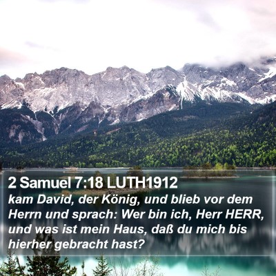 2 Samuel 7:18 LUTH1912 Bible Verse Image