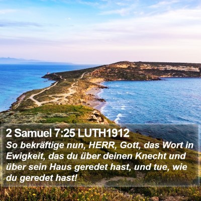 2 Samuel 7:25 LUTH1912 Bible Verse Image