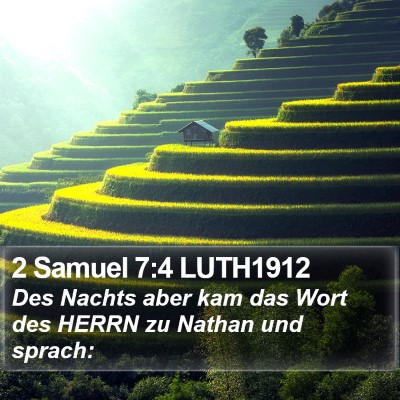 2 Samuel 7:4 LUTH1912 Bible Verse Image