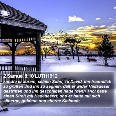 2 Samuel 8:10 LUTH1912 Bible Verse Image