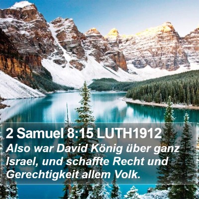2 Samuel 8:15 LUTH1912 Bible Verse Image