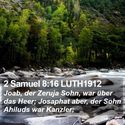 2 Samuel 8:16 LUTH1912 Bible Verse Image