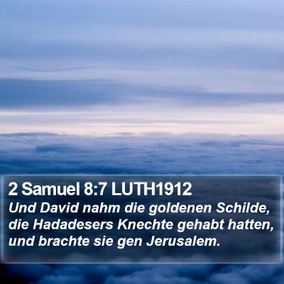 2 Samuel 8:7 LUTH1912 Bible Verse Image