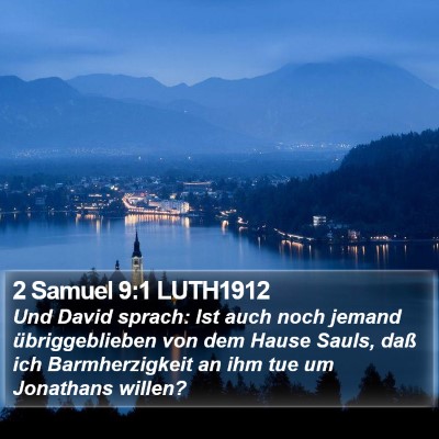 2 Samuel 9:1 LUTH1912 Bible Verse Image