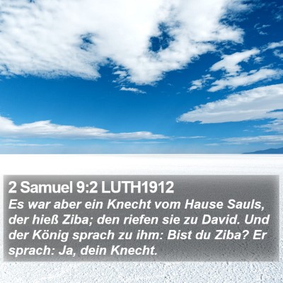 2 Samuel 9:2 LUTH1912 Bible Verse Image