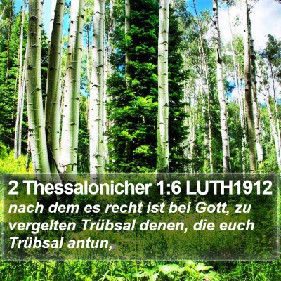 2 Thessalonicher 1:6 LUTH1912 Bible Verse Image