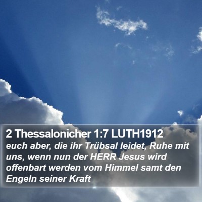 2 Thessalonicher 1:7 LUTH1912 Bible Verse Image