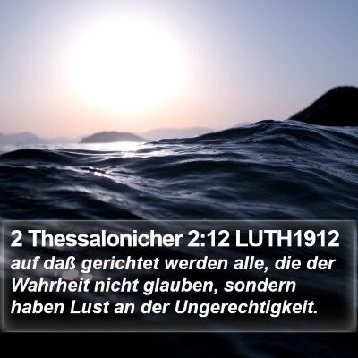2 Thessalonicher 2:12 LUTH1912 Bible Verse Image