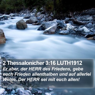 2 Thessalonicher 3:16 LUTH1912 Bible Verse Image