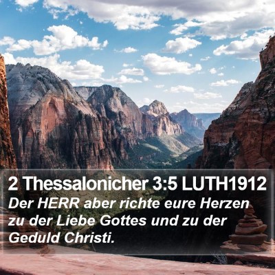 2 Thessalonicher 3:5 LUTH1912 Bible Verse Image