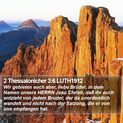 2 Thessalonicher 3:6 LUTH1912 Bible Verse Image