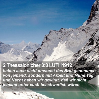 2 Thessalonicher 3:8 LUTH1912 Bible Verse Image