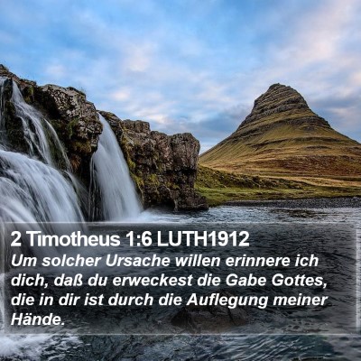 2 Timotheus 1:6 LUTH1912 Bible Verse Image