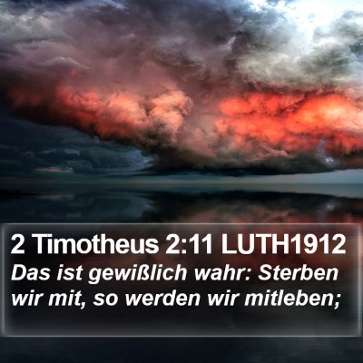2 Timotheus 2:11 LUTH1912 Bible Verse Image