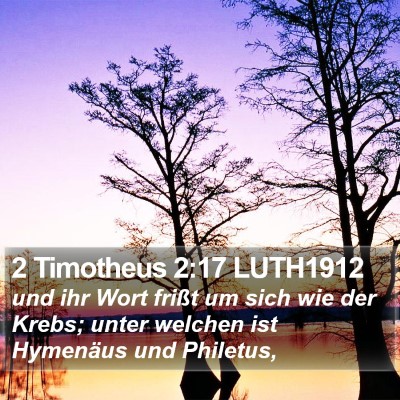 2 Timotheus 2:17 LUTH1912 Bible Verse Image