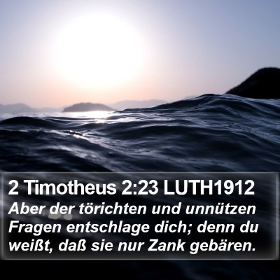 2 Timotheus 2:23 LUTH1912 Bible Verse Image