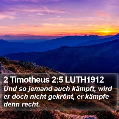 2 Timotheus 2:5 LUTH1912 Bible Verse Image