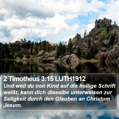 2 Timotheus 3:15 LUTH1912 Bible Verse Image