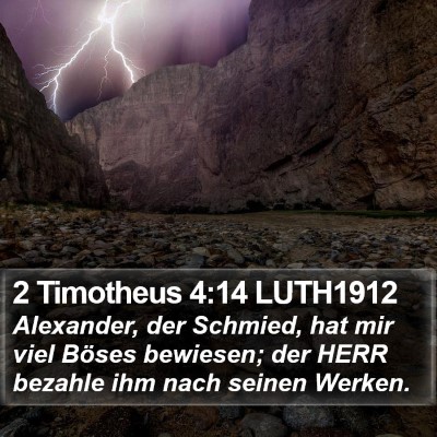 2 Timotheus 4:14 LUTH1912 Bible Verse Image