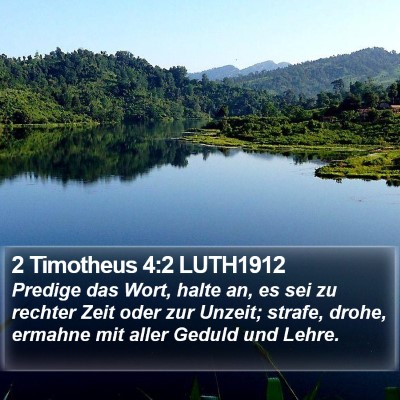 2 Timotheus 4:2 LUTH1912 Bible Verse Image