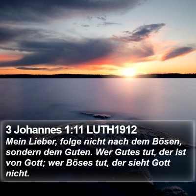 3 Johannes 1:11 LUTH1912 Bible Verse Image