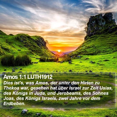 Amos 1:1 LUTH1912 Bible Verse Image