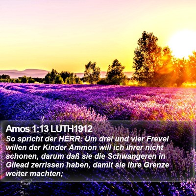Amos 1:13 LUTH1912 Bible Verse Image